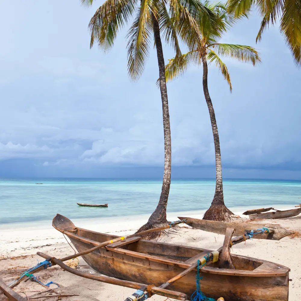 Zanzibar beach and travel scenery